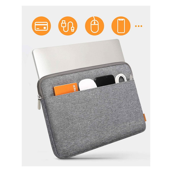 Inateck LB01005-13 Funda rígida para portátil 13.3" (33.8 cm) a prueba de salpicaduras y rayones, Gris