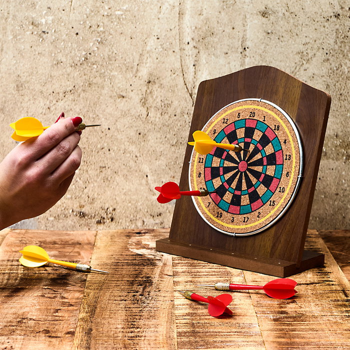 Mister Gadget Juego Dardos Madera