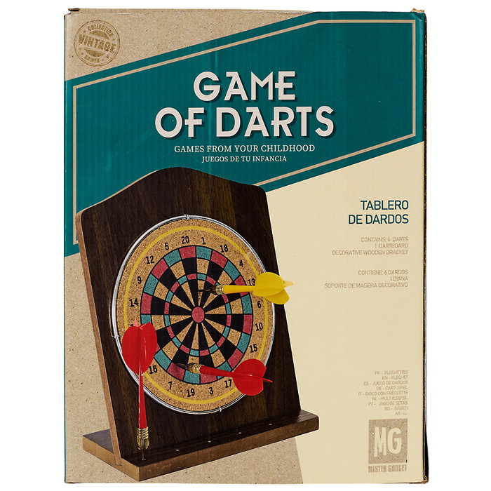 Mister Gadget Juego Dardos Madera