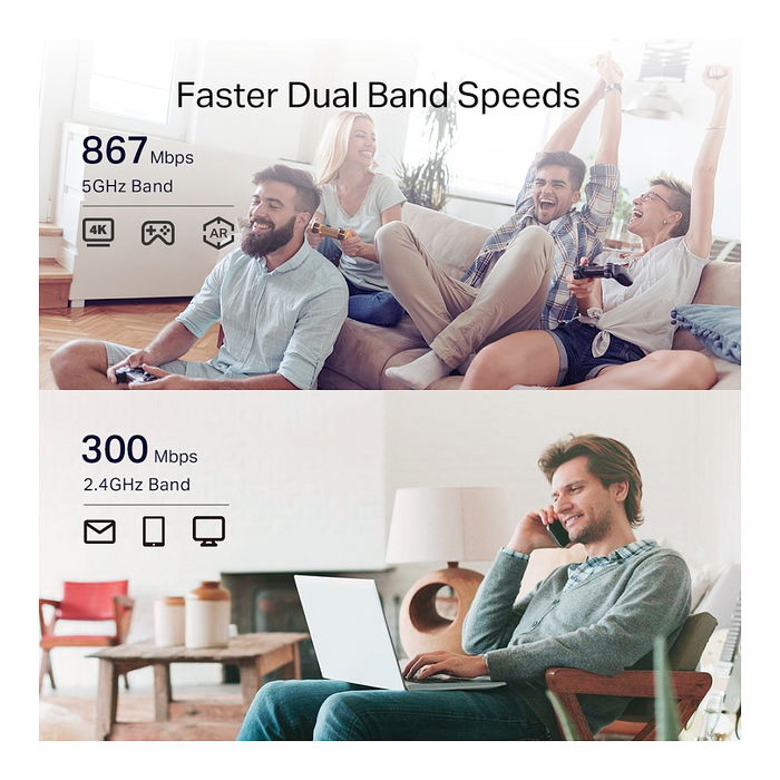 TP-Link Repetidor Wi-Fi RE330 Doble Banda 867Mbps con Puerto LAN 100Mb TP-Link Repetidor Wi-Fi RE330 Doble Banda 867Mbps con Puerto LAN 100Mb