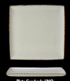 Plato Cuadrado 27x27 cm Brown Dapple (Set de 6)
