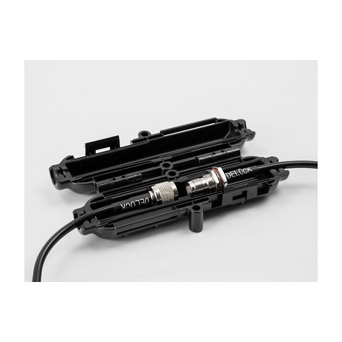 DeLOCK Caja de protección de conexión de cables IP54 Negro