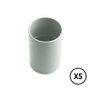 Tupersa Manguito de unión Ø 25 mm Gris 5 Unidades para Tubo Rígido