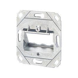 METZ CONNECT 1309151200-E Anschlussdose UP0 Modul 2 Port unbestuckt, Plata, 69.9 mm