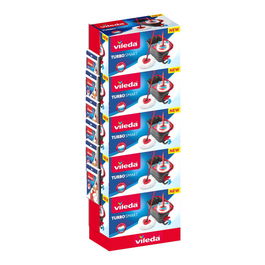 Vileda Expositor Pilada Turbo Smart con 5 Sets Turbo Smart y 6 Recambios 2en1