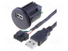 PER.PIC. Prolongador USB A tomacorriente 0,9m