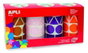 Apli Gomets Figuras Geométricas XL Colores Surtidos, 4 Rollos