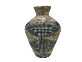 DKD Home Decor Jarrón Seagrass Natural 35x35x50 cm