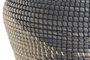 DKD Home Decor Jarrón Mediterráneo Azul Natural Seagrass 35 x 35 x 50 cm Hecho a Mano