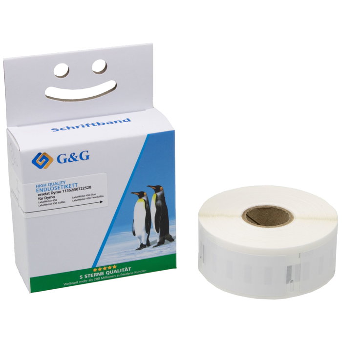 G&G Rollos de etiquetas 25,0 x 54,0 mm para Dymo 11352