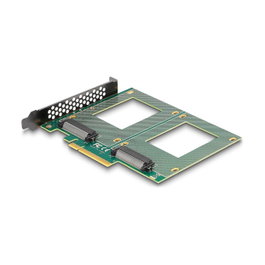 DeLOCK Tarjeta PCI Express 4.0 x8 a 2 x interno U.2 NVMe SFF-8639 con Bifurcación