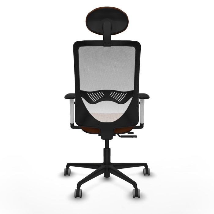 PIQUERAS Y CRESPO Silla de oficina Zulema con mecanismo Sincro/Traslack, Marrón y Blanco PIQUERAS Y CRESPO Silla de oficina Zulema con mecanismo Sincro/Traslack, Marrón y Blanco
