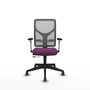 PIQUERAS Y CRESPO Silla de oficina Motilla con mecanismo Sincro/Traslack, Morado y Gris