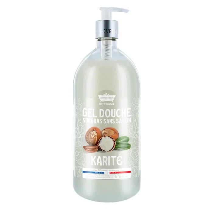Les Petites Bains de Provence Gel de ducha Karité 1000 ml para piel sensible Les Petites Bains de Provence Gel de ducha Karité 1000 ml para piel sensible