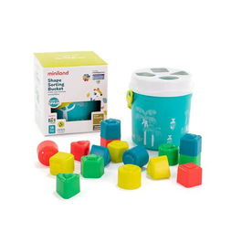 Juego Miniland Cubos Y Formas Encajables