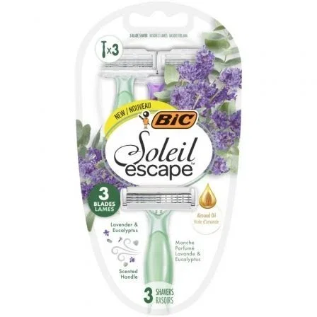 Cuchilla de Depilar Bic Soleil Escape/ 3 uds Cuchilla de Depilar Bic Soleil Escape/ 3 uds