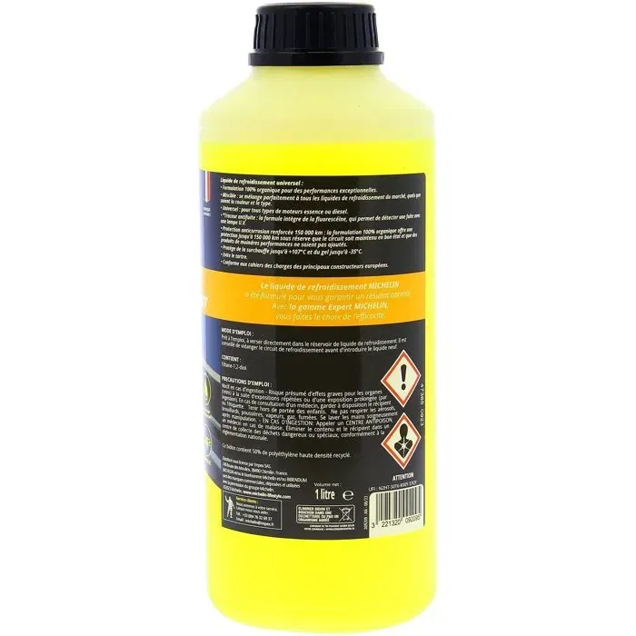 Michelin Refrigerante Amarillo Universal para Todos los Motores 1 L