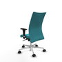 PIQUERAS Y CRESPO Silla Albacete Confidente Turquesa con Mecanismo Sincro y Base de Aluminio
