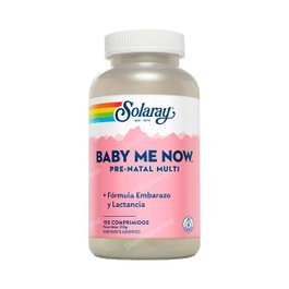 SOLARAY Baby Me Now Multivitamínico Prenatal con Minerales, 150 Comprimidos, Suplemento para Planificar Embarazo, Embarazadas y Lactancia