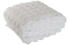 DKD Home Decor Manta Sofa Polar 2c24 Urban Crudo Poliester 170 x 130 cm (2 Unidades)