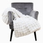DKD Home Decor Manta Sofa Polar 2c24 Urban Crudo Poliester 170 x 130 cm (2 Unidades)