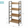 Color Baby Max Home-Estanteria 4 Baldas 60X28X126 Cm