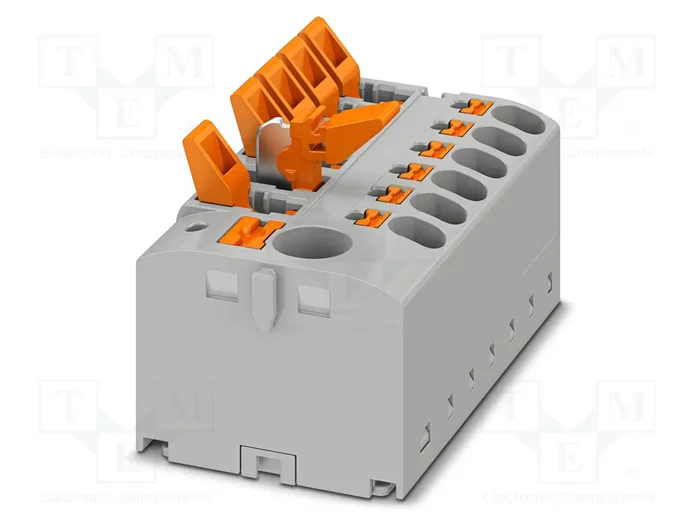 PHOENIX CONTACT PTFIX 6/6X2,5-MTL Conector de carril Push-In Gris PHOENIX CONTACT PTFIX 6/6X2,5-MTL Conector de carril Push-In Gris