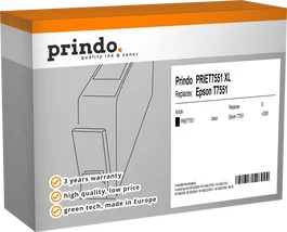 Prindo PRIET7551 Classic XL Cartucho de tinta negro