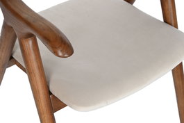 DKD Home Decor Silla Horeca 54 x 81 x 56 cm (2 Unidades) Marron Oscuro Beige