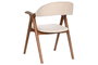 DKD Home Decor Silla Horeca 54 x 81 x 56 cm (2 Unidades) Marron Oscuro Beige