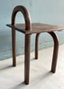 DKD Home Decor Mesita Auxiliar Urban, Marrón, 40 cm Ancho x 60 cm Alto x 40 cm Largo, con Estantería, Desmontable