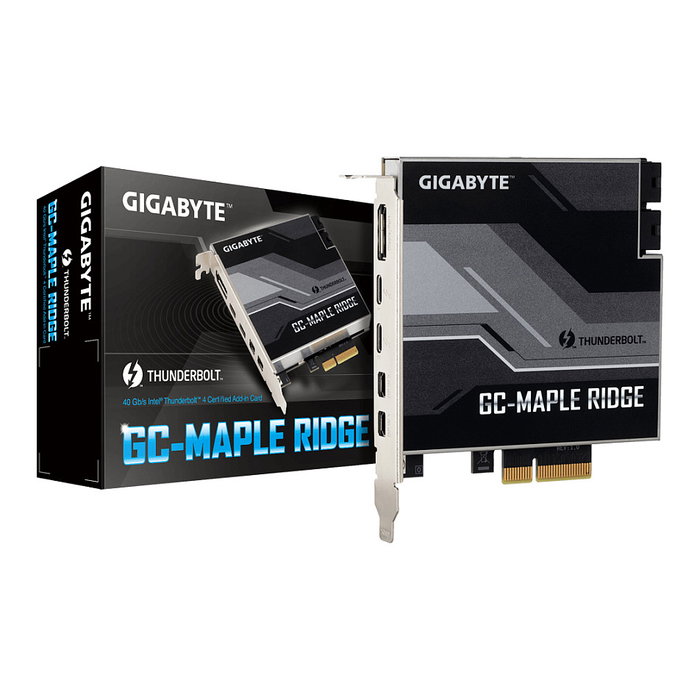 Gigabyte GC-MAPLE RIDGE Intel Thunderbolt 4 Add-in Card 1xDP 2xMini DP 2xThunderbolt 4 40 Gbit/s