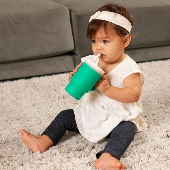 Infantino Mi primera taza - Silicona - Verde abeto Infantino Mi primera taza - Silicona - Verde abeto