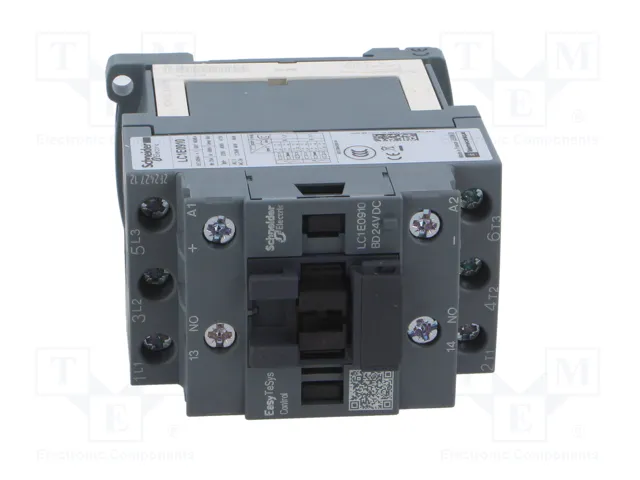 SCHNEIDER ELECTRIC Contactor Easy TeSys LC1E0910BD 3-polar 9A 24VDC