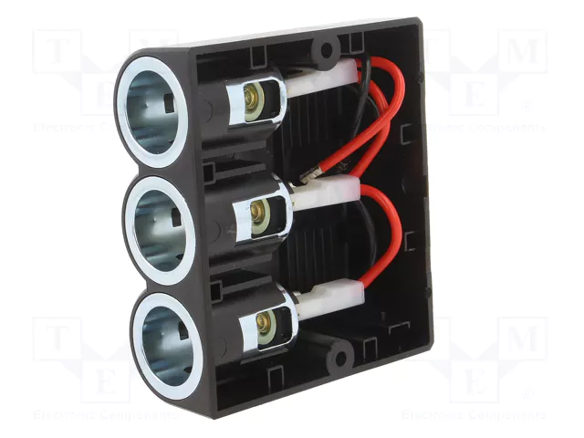PRO CAR Tomacorriente de encendedor negro 12-24V DC 16A