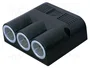 PRO CAR Tomacorriente de encendedor negro 12-24V DC 16A