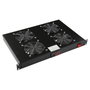 Lanview Módulo de Ventilador de Montaje en Rack 1U, con 4 Fans y Termostato Digital, Flujo de Aire 560 m3/hora para Refrigeración de Rack de Red/Servidor