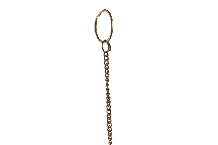 DKD Home Decor Decoración Colgante Metal Dorado 33x1x68,5 cm
