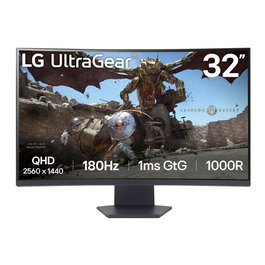 LG Ultragear 32 Pulgadas Monitor Gaming 32GS60QC-B 2560x1440 165Hz 1ms HDR10 HDMI DisplayPort