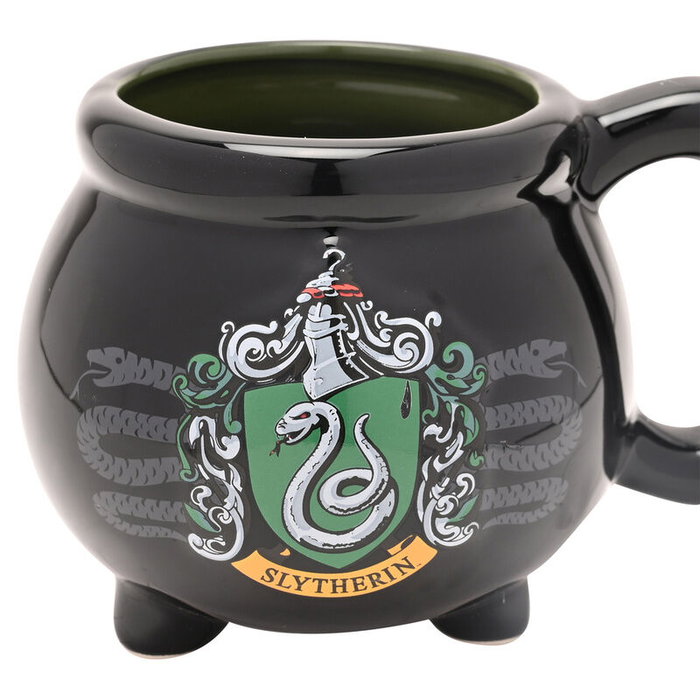 WIDDOP & CO Taza Caldero Slytherin - Coleccionable Oficial Harry Potter en Cerámica