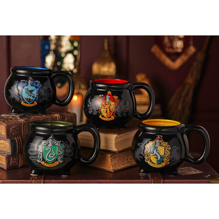 WIDDOP & CO Taza Caldero Slytherin - Coleccionable Oficial Harry Potter en Cerámica
