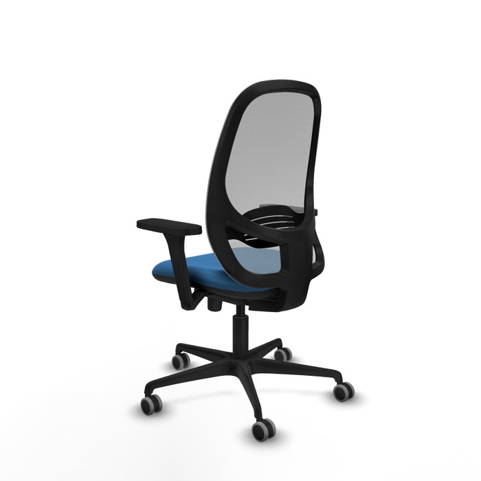 PIQUERAS Y CRESPO Silla de oficina Cilanco con Mecanismo Sincro, Azul claro y Gris