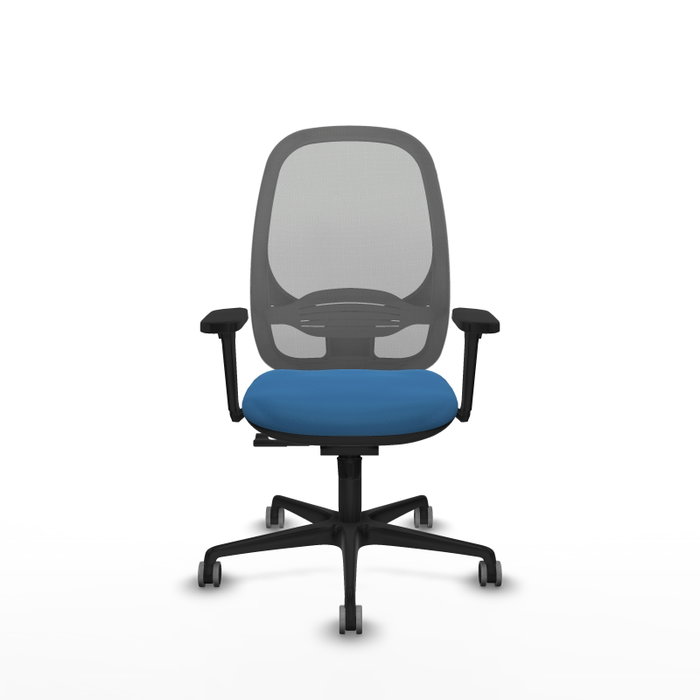 PIQUERAS Y CRESPO Silla de oficina Cilanco con Mecanismo Sincro, Azul claro y Gris