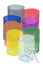 FAIBO Pack de 10 cubiletes de plástico translúcido colores surtidos