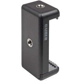 Kaiser soporte Smartphone con 2 encajes para trípode, negro