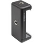 Kaiser soporte Smartphone con 2 encajes para trípode, negro