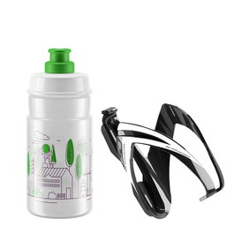 Elite Kit Portabidón CEO y Bidón Jet 350ml - Ideal Bicis Pequeñas y MTB