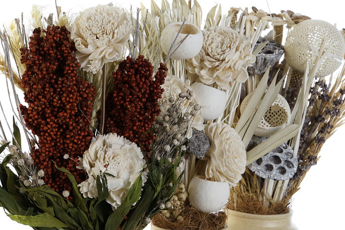 DKD Home Decor Planta Multicolor Blanco 25 x 35 x 14 cm (9 Unidades) DKD Home Decor Planta Multicolor Blanco 25 x 35 x 14 cm (9 Unidades)