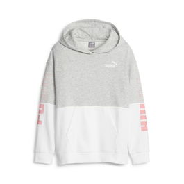 Sudadera Infantil Puma Power Colorblock Gris