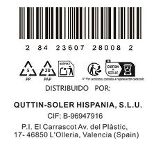 Quttin Cuchillo Chuletero 11 cm Packwood (36 Unidades) Quttin Cuchillo Chuletero 11 cm Packwood (36 Unidades)